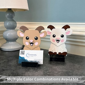 Goat Business Card Holder - Adorable and Functional Desk Organizer