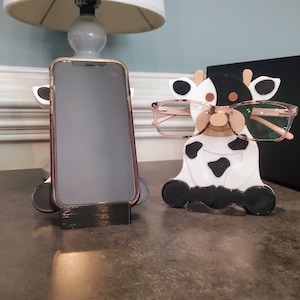 Cow iPhone Stand: Colorful Desk Phone Holder