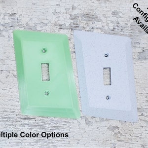 Retro Mid Century Modern Light Switch Cover - 3D Printed Single Toggle