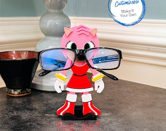 Amy the Hedgehog Eyeglass Holder: Unique Sonic Kids Gift