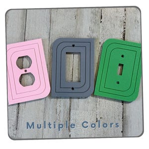 Chic Vintage Style Switch Plate with Elegant Rounded Corners