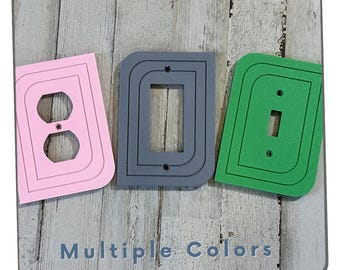 Chic Vintage Style Switch Plate with Elegant Rounded Corners