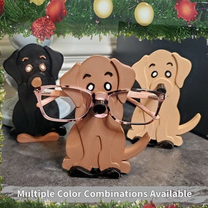 Labrador Eyeglasses Holder: Dog Glasses Stand, Last Minute Gift