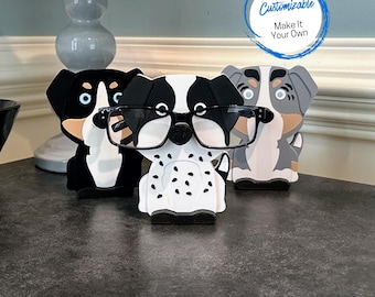 Australian Shepherd Eyeglass Holder: Handmade Aussie Dog Lover Gift