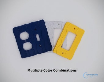 Retro Light Switch Cover: Trendy Mid Century Modern Wall Decor for Home or Office