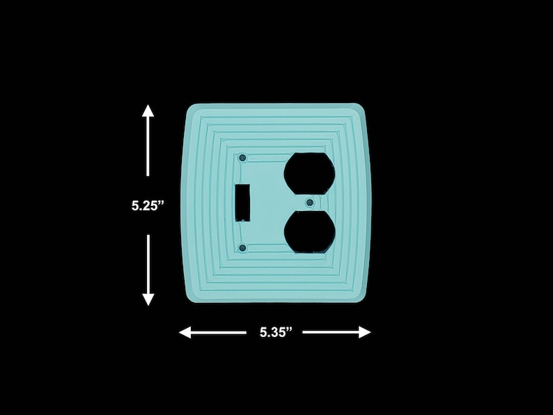 Minimalist Light Switch Plates, Available in dozens of colors and configurations