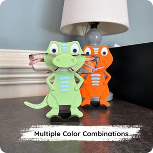 Custom Dinosaur Glasses Holder – Kids Eyeglass Stand & Personalized Dinosaur Gift Idea