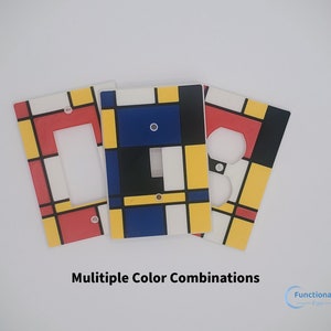 Bauhaus Abstract Toggle Switch Plate Cover, Outlet Plate