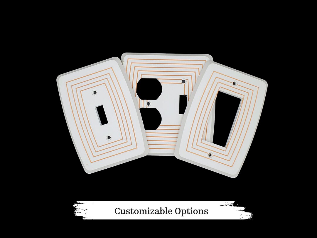 Mid Century Modern Light Switch Cover and Toggle Switch Plate Cover Etsy