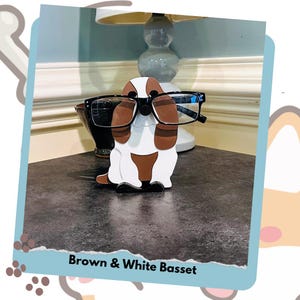 Basset Hound Eyeglass Holder, Cute and Adorable gift idea