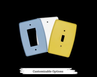 Mid Century Modern Light Switch Plate: Retro Switch Plate Cover for Vintage Home Decor