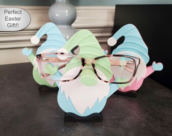 Gnome Glasses Holder, Gnome Eyeglasses Holder, Glasses Stand, Stocking Stuffer Idea