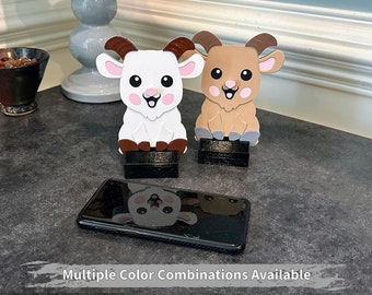 Goat iPhone or Tablet Stand for Desk makes a fun and unique gift idea