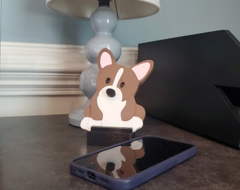 Corgi iPhone or Table Stand for Desk makes a great Christmas Gift or Stocking Stuffer