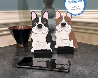 Boston Terrier iPhone or iPad Stand for Desk makes a great Christmas Gift or Stocking Stuffer