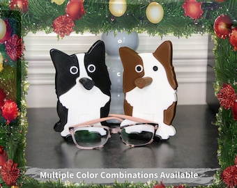 Border Collie Eyeglasses Holder, Dog Glasses Stand, Unique Gift Idea