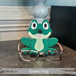 Green Frog Eyeglass Holder