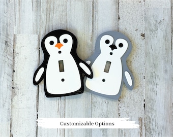 Cute Penguin Light Switch Cover, Light Switch Plate, Cute Room Decorations