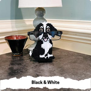Personalizable and Customizable Bernedoodle Eyeglass Holder