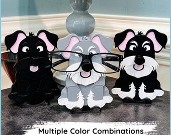 Schnauzer Eyeglasses Holder: Dog Lover Gift