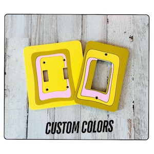 Atomic Mid-Century Modern Switch Plate: Retro Apartment Decor