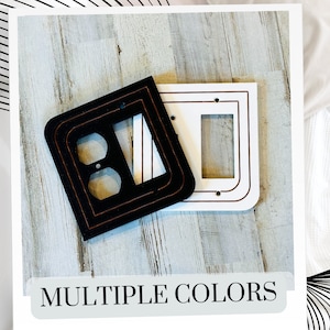 Mid-Century Modern Outlet Cover: Rounded Corner Art Deco Style