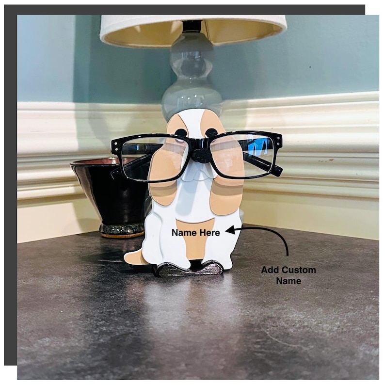 Basset Hound Eyeglass Holder, Cute and Adorable gift idea