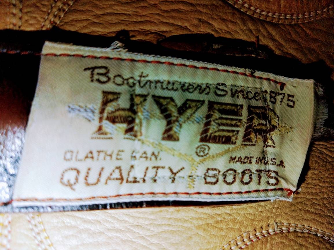 Vintage CH Hyer Cowboy Boots Western Style No 6760 Alligator Etsy