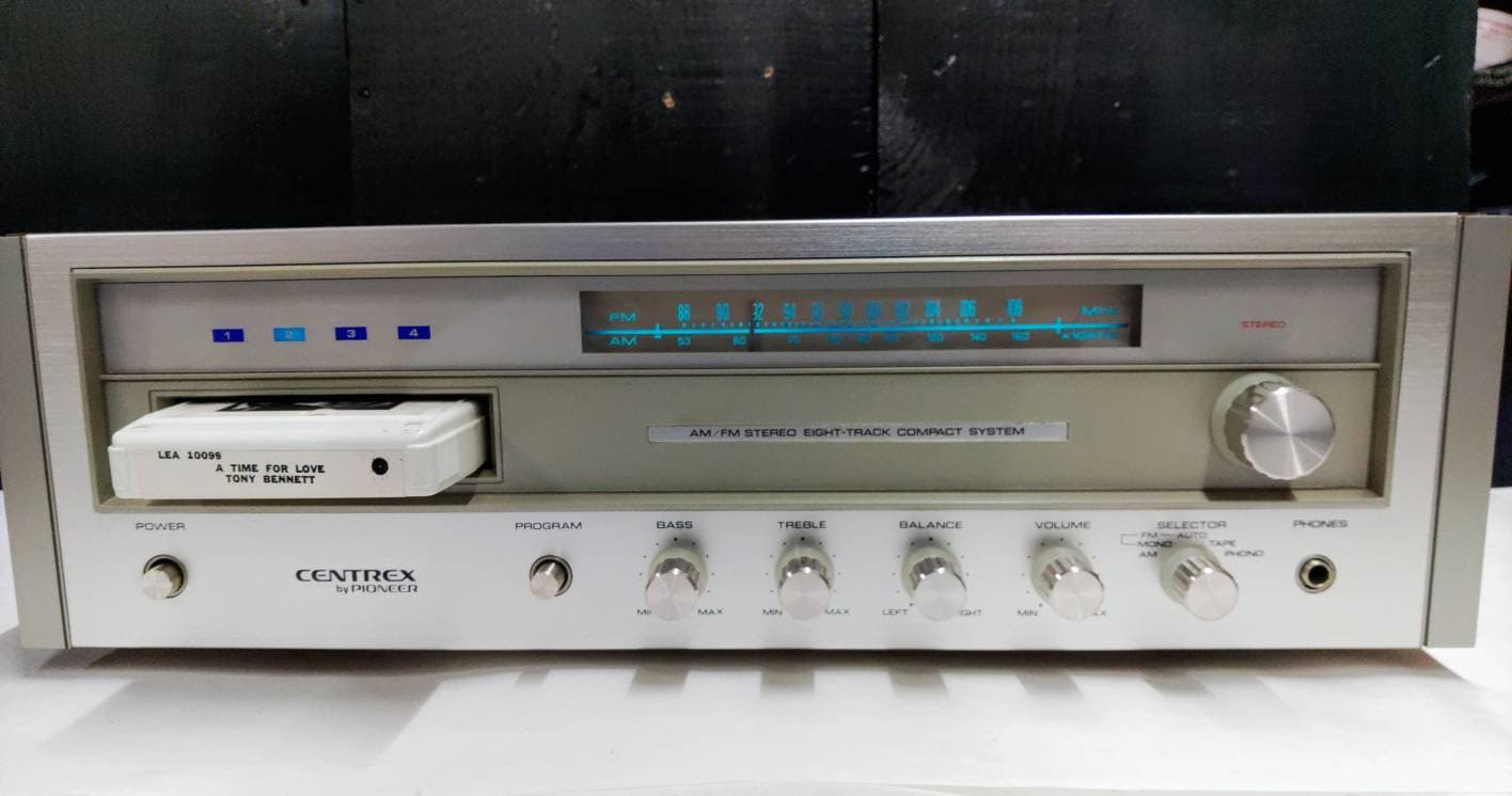 Vintage Pioneer Centrex TH-323 AM/FM Eighttrack Compact Stereo