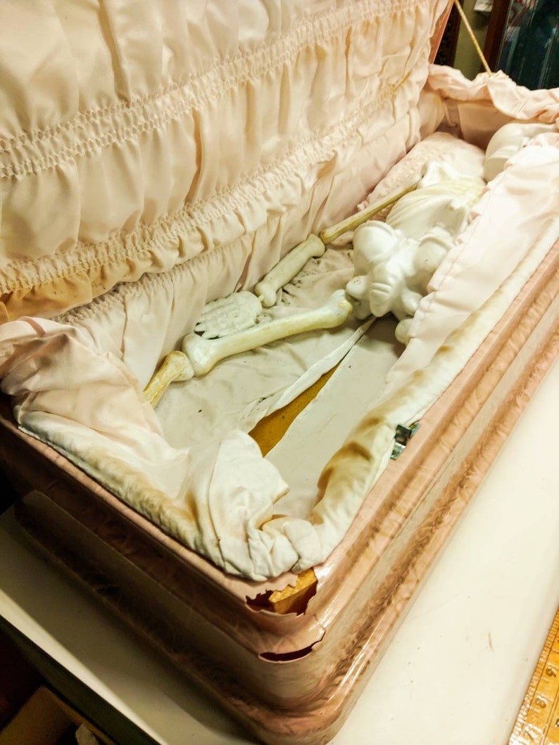 Mccord Baby Casket Infant Coffin W/vault Vintage Halloween Etsy