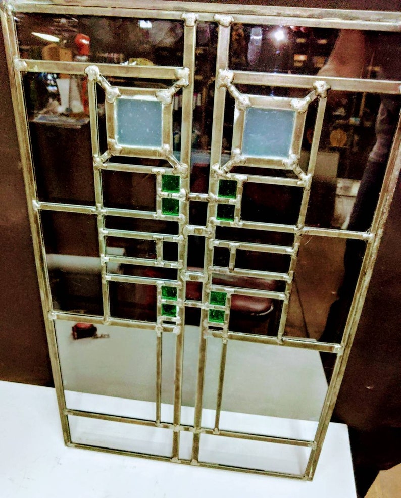 Frank Lloyd Wright Andersen Art Glass Stained Glass Window Etsy