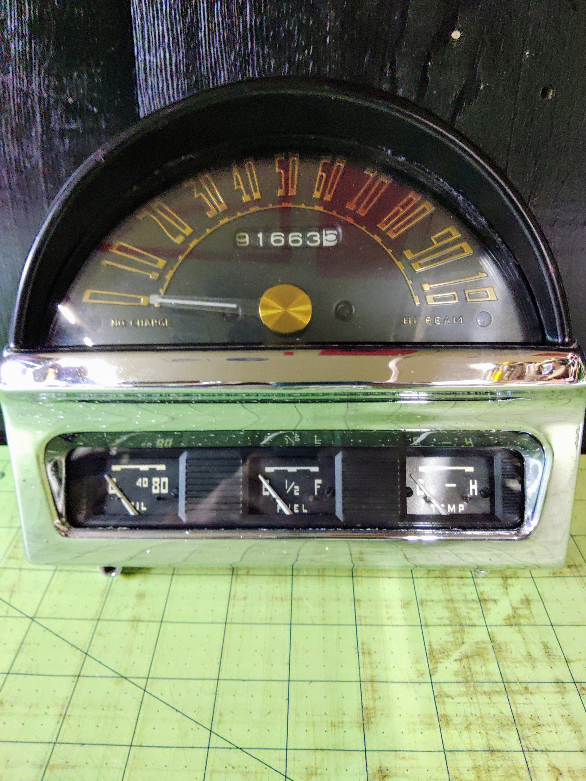 1951 NASH Statesman Ambassador Dashboard Instrument Gauge Cluster