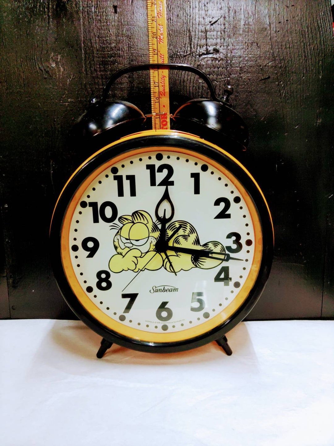 Vintage Big Fat Garfield Sunbeam Big Time Alarm Clock 17in Etsy Australia