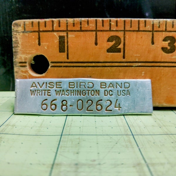 Authentic Avise Bird Band 1975-1976 Canadian Goose, Garnet Michigan, #68802624