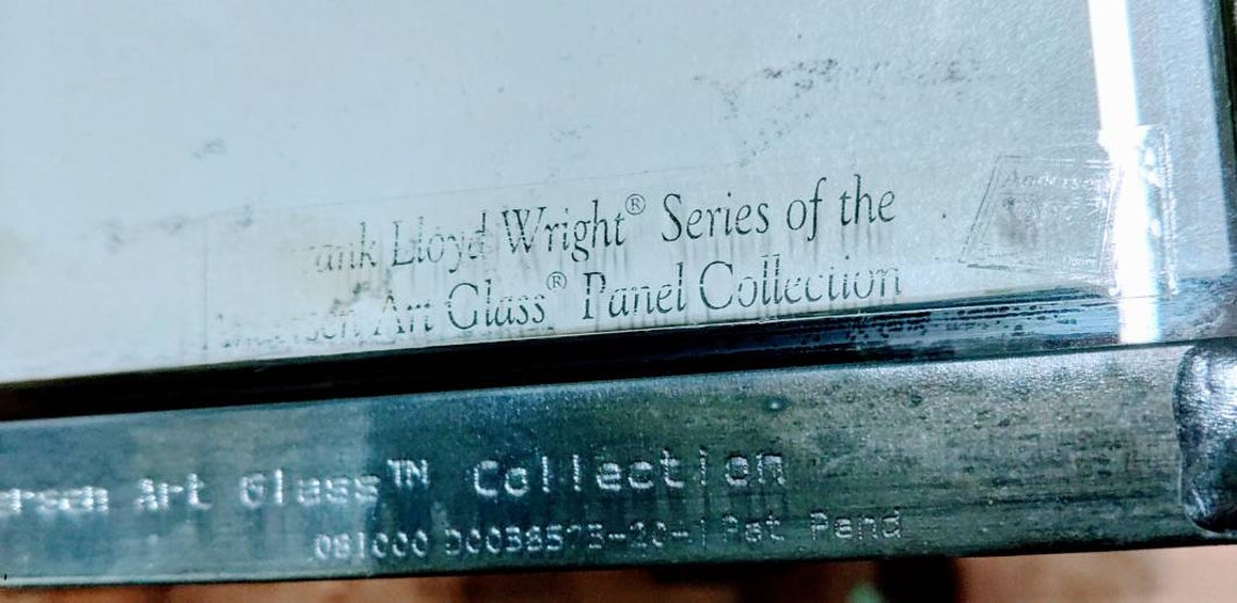 Frank Lloyd Wright Andersen Art Glass Stained Glass Window Etsy