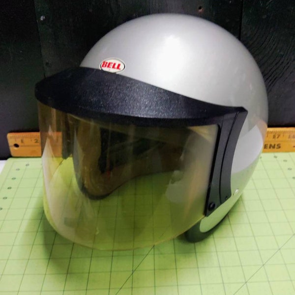 Vintage 1970 ILC Vari-Shield-R Snap On Helmet Face Shield Universal 3 Snap Bell Motorcycle Helmet