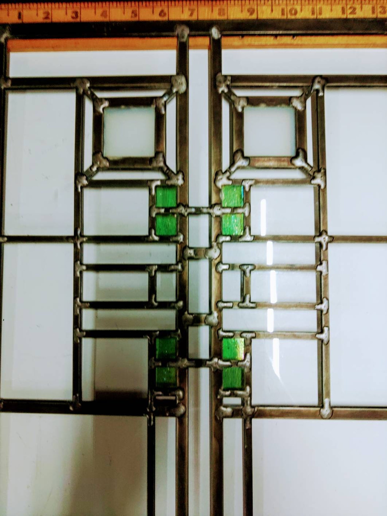 Frank Lloyd Wright Andersen Art Glass Stained Glass Window Etsy