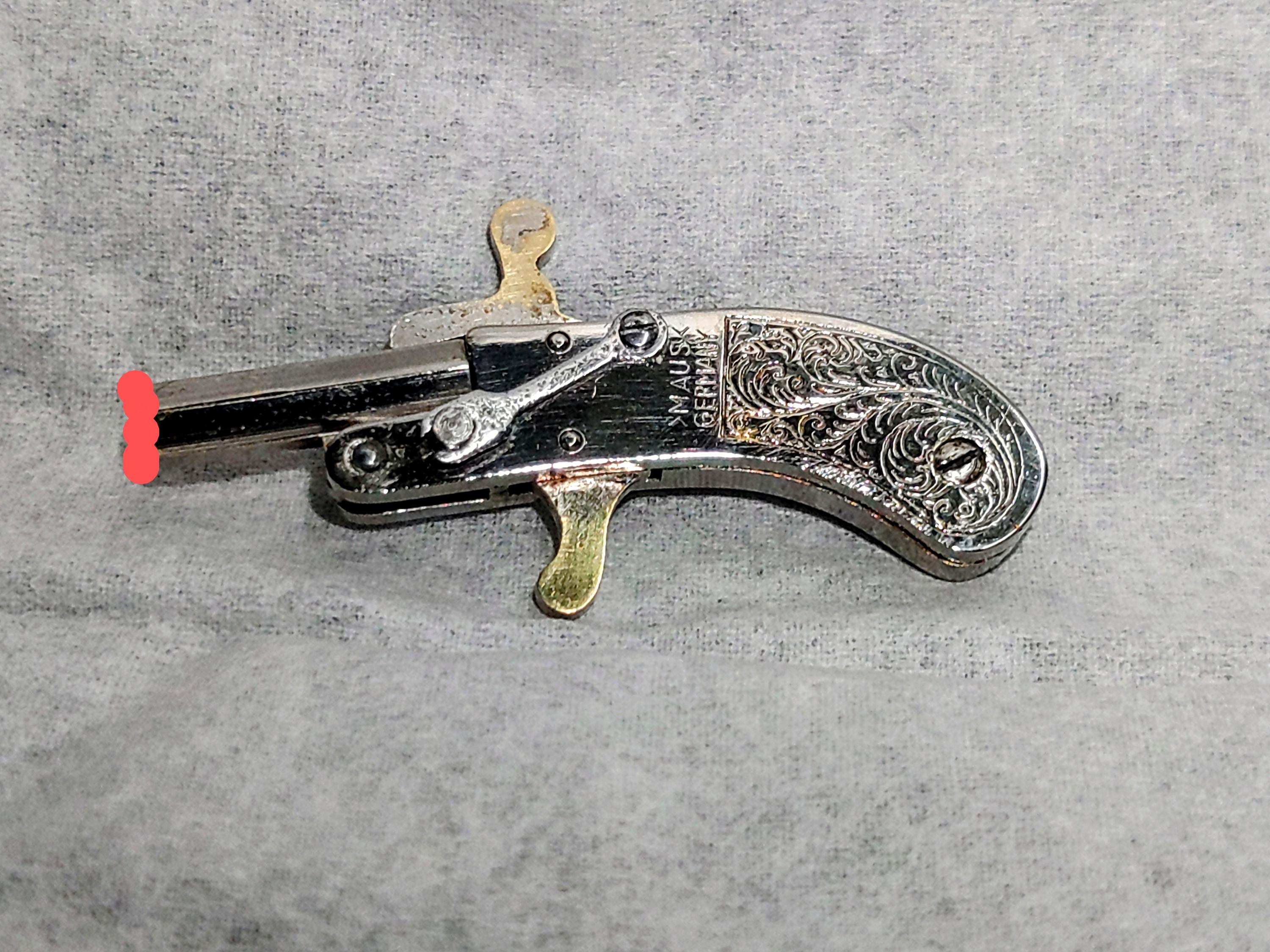 MISINI M6610 Steampunk Pistole Bausatz – 899 Teile, Gold-rot, Mit Display-Ständer, Für Kinder Ab 6