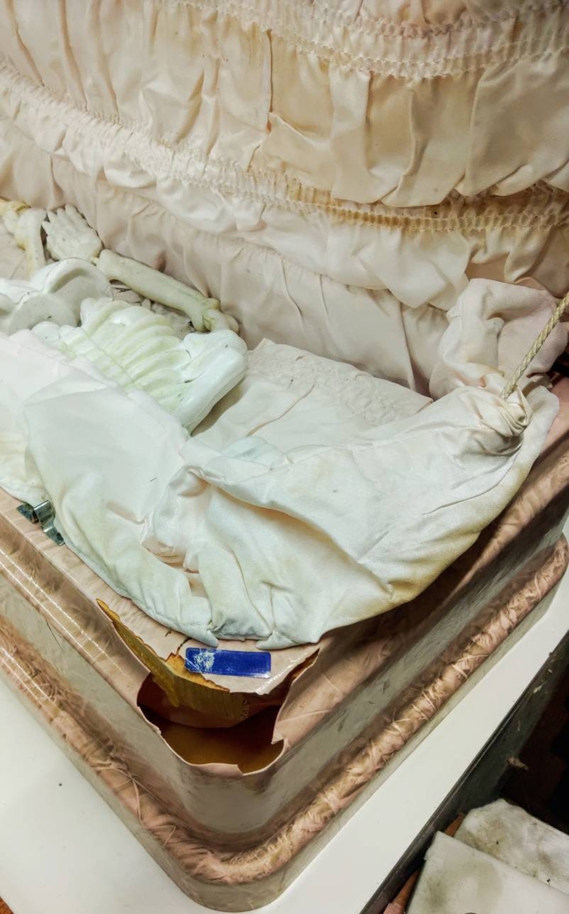 Mccord Baby Casket Infant Coffin W/vault Vintage Halloween Etsy