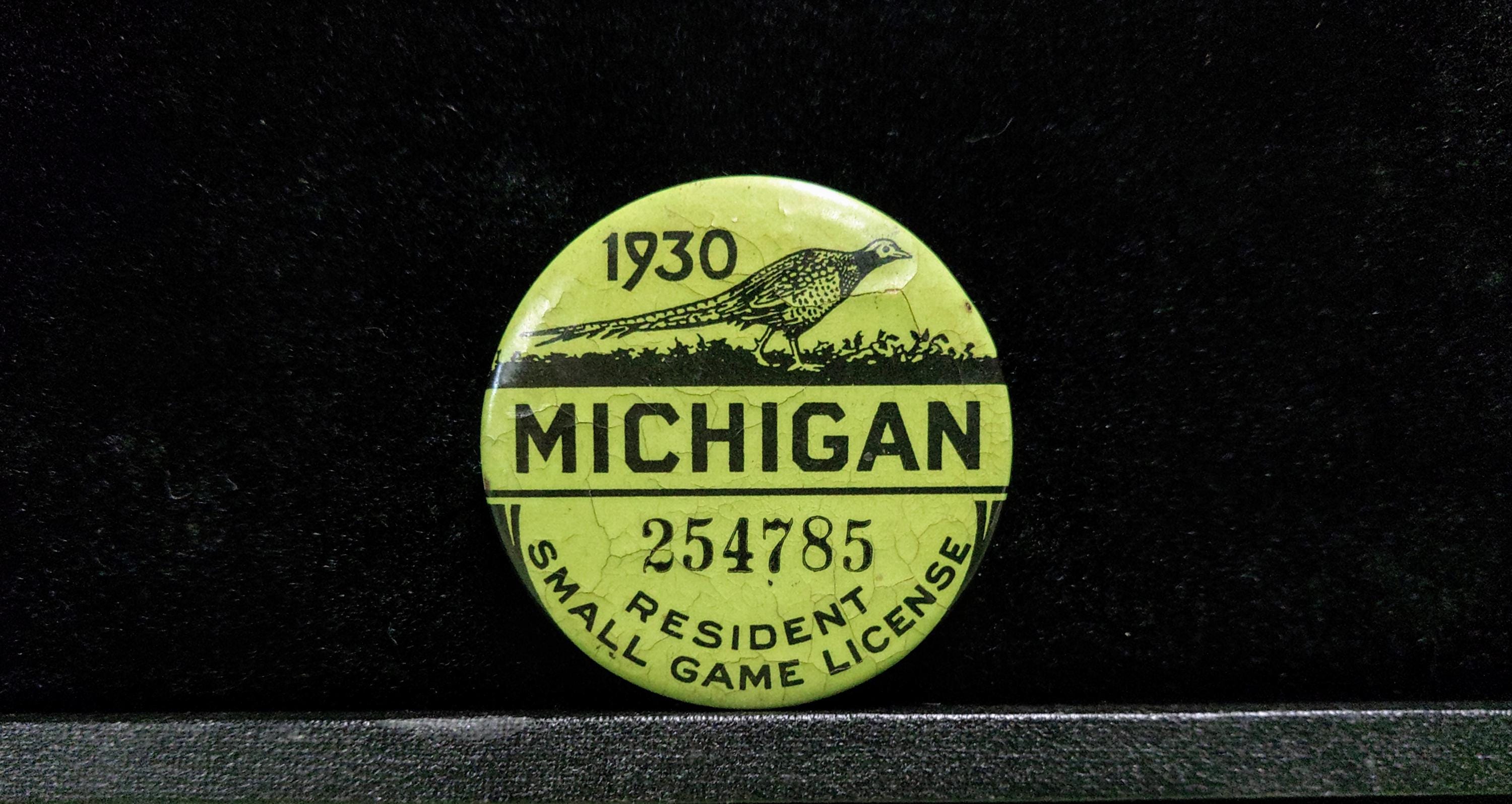 Badge Vintage 1950 Permis De Pêche Résident De Pennsylvanie (PA Badge Vintage 1950 Permis De Pêche Résident De Pennsylvanie (PA