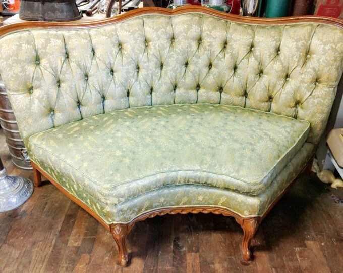 Antique French Provincial Sectional Sofa Curved Corner Etsy