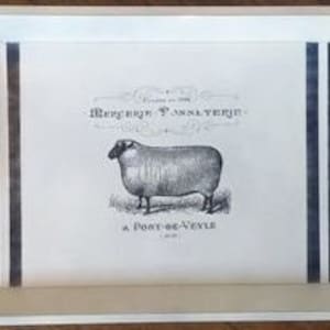 Distressed French Country Farmhouse Serving Tray With Handles