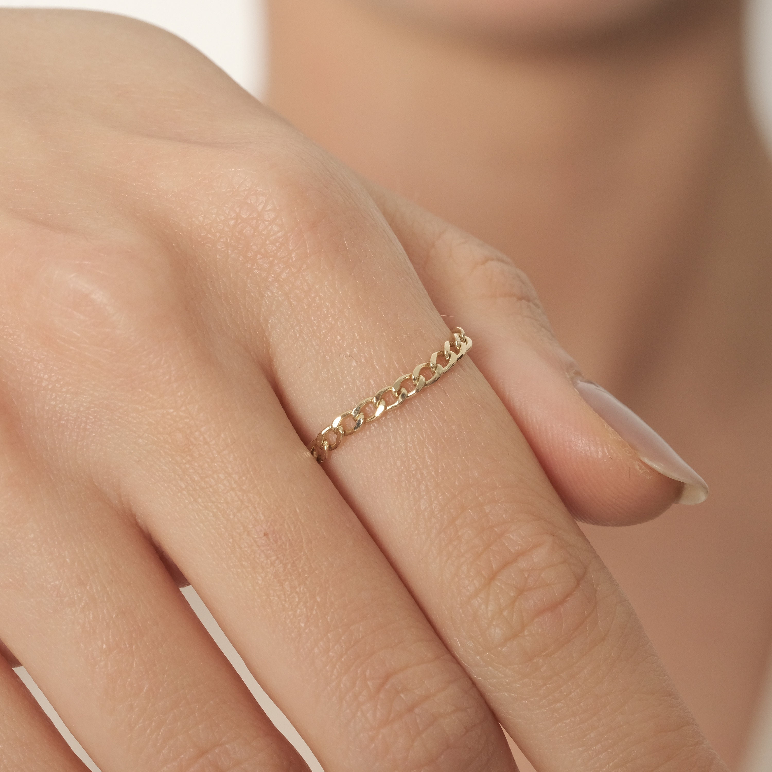 FRENELLE Jewellery | Gold Ring with Chain Design | Buy Gifts Online NZ
