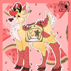 Watermelon Themed Deer Adopt