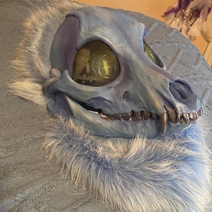 Blue Skull Dog Fursuit Head (READ DESCRIPTION)