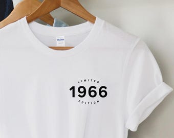 Koszulka z prezentem na 60. urodziny, limitowana edycja 1966, koszulka z okazji 60. urodzin, prezent urodzinowy dla niego i dla niej, prezent na 60. urodziny, unisex