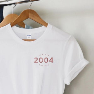 21st birthday gift shirt, Limited Edition 2004, 21st Birthday Shirt, Birthday Gift for him and her, 21st Birthday Present, Unisex