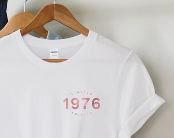 50th birthday gift shirt, Limited Edition 1976, 50th Birthday Shirt, Birthday Gift for him and her, 50th Birthday Present, Unisex