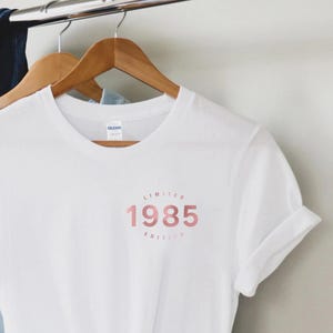 40歳の誕生日プレゼントシャツ、1985年限定版、40歳の誕生日シャツ、彼と彼女への誕生日プレゼント、40歳の誕生日プレゼント、ユニセックス