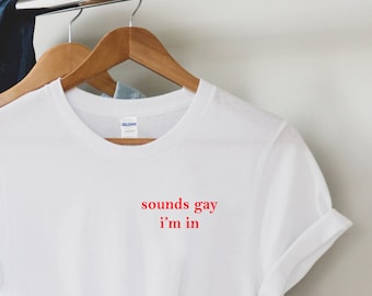 Camiseta con sonido gay, camiseta bisexual, camiseta gay, camiseta de algodón, camiseta del orgullo, camisetas LGBT, orgullo gay